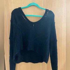 FREE PEOPLE- XS black sweater